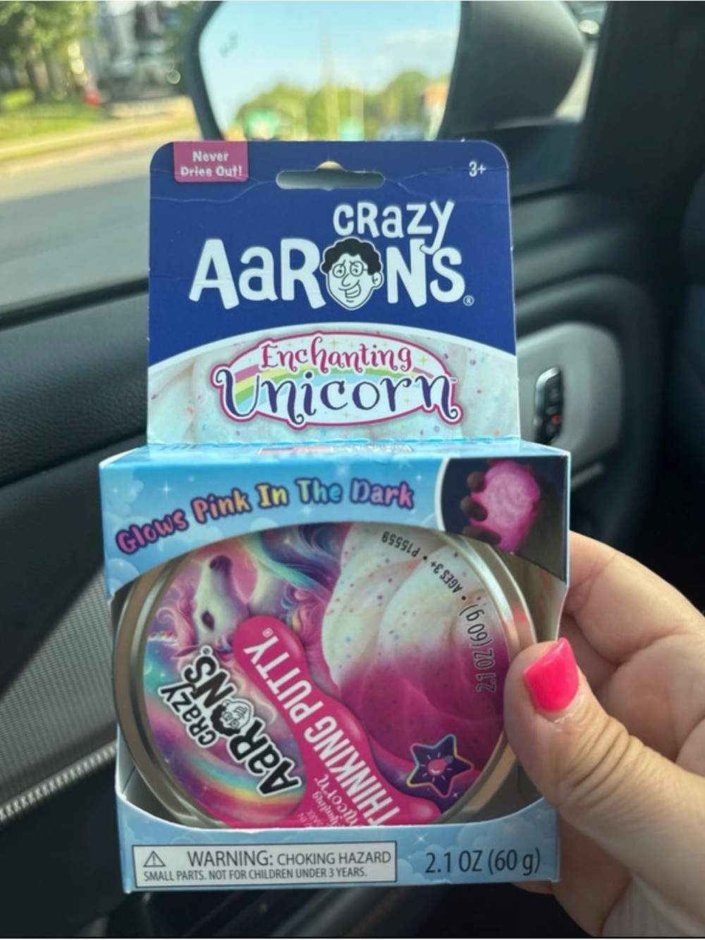 Crazy Aaron's Enchanting Unicorn Thinking Putty - Pink/Multicolor